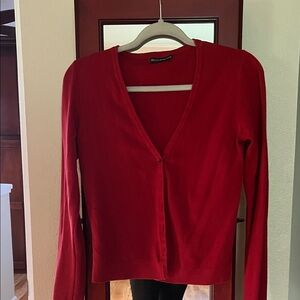 Red brandy melville cardigan